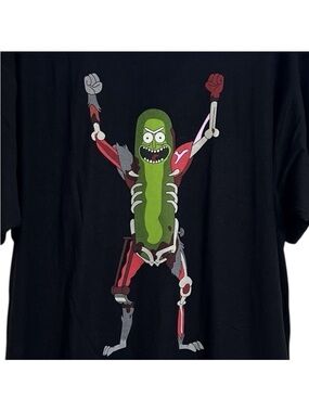 Rick and Morty Pickle Rick Graphic Tee - Black Men’s size Large like new Rare